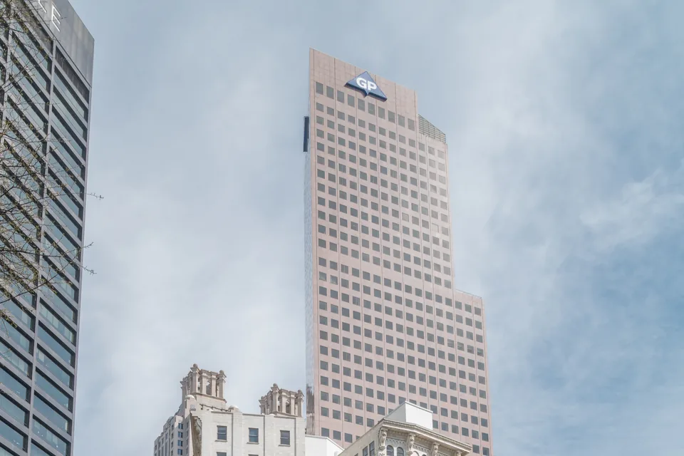 Downtown Atlanta buildings along Peachtree Street